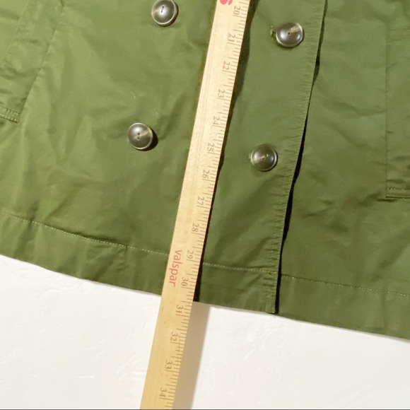 Cabi Expedition Green Military Jacket Ruched Sleeves Women's Size Sm Style 5478 - Picture 9 of 12
